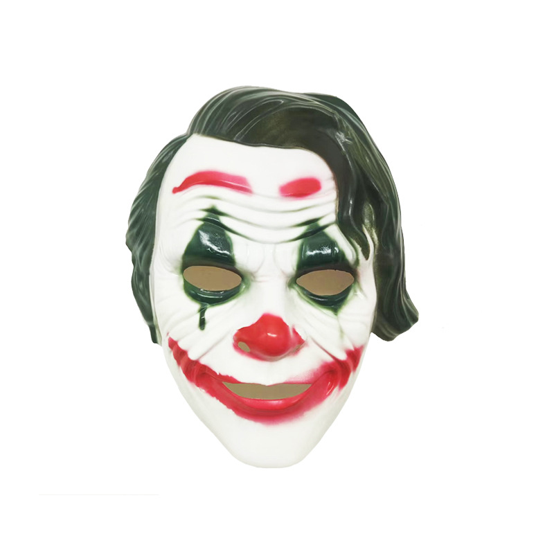 黑暗骑士电影主题亚瑟恐怖面具 跨境万圣节哥谭市蝙蝠侠小丑面具图