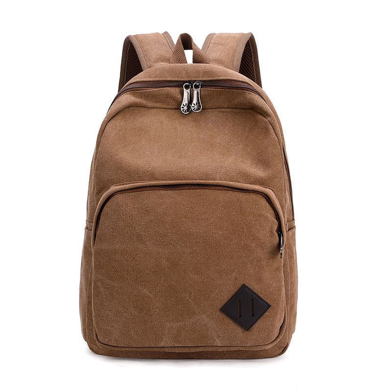 Canvas Backpack Casual Outdoor Bag Logo Customization Sample Customization Student Bag Book Bag Travel Bag Sports Bag Canvas Bag thumbnail