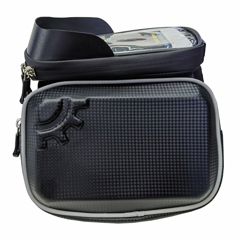 210605 Hard shell bicycle cross bag, top tube bag, touch screen large crossbeam bag, saddle bag, mountain bike double-sided bag, outdoor cycling waterproof mobile phone touch screen bag, quick-release cycling tool storage bag Item Picture