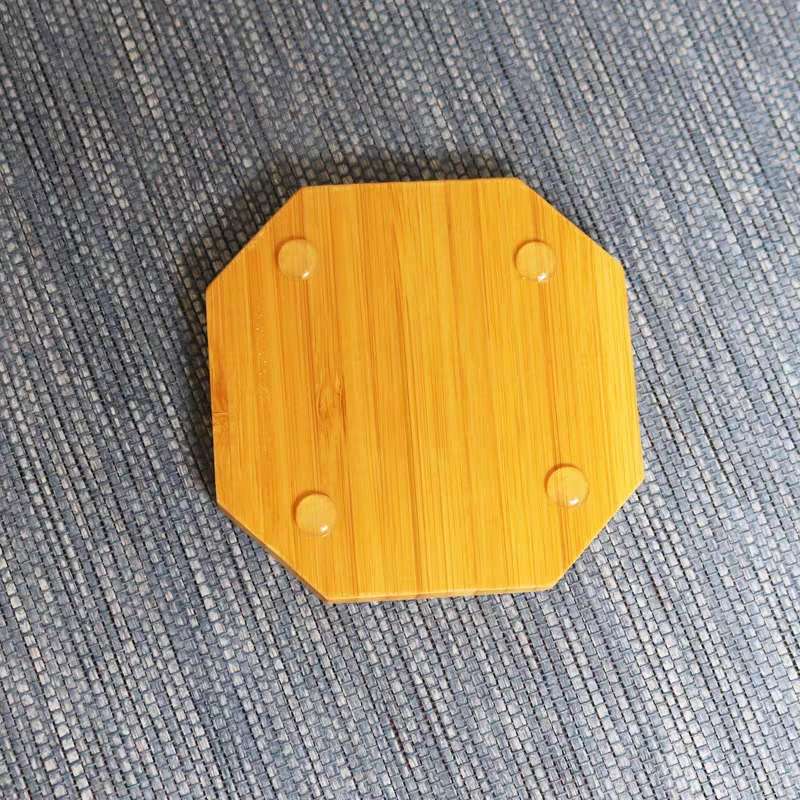 Japanese Zen-inspired anti-slip mat, tea cup mat, bamboo heat-insulating cup holder, creative tea tray, kung Fu tea set, tea ceremony accessories detail image 4