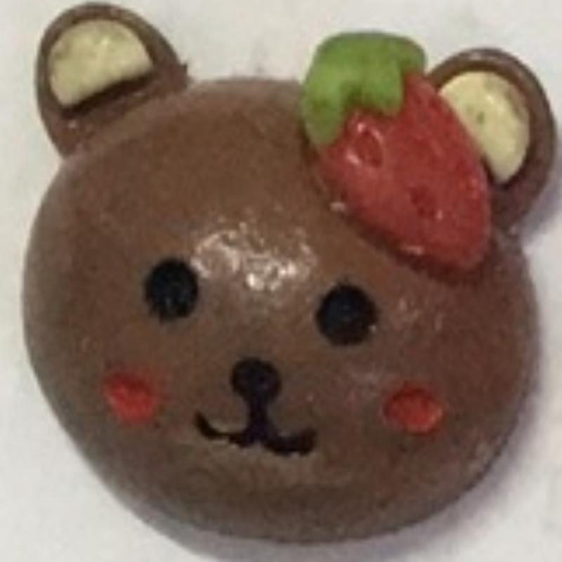 发饰胸针立体奶油外贸发绳diy手饰品卡通5604滴胶装饰发圈