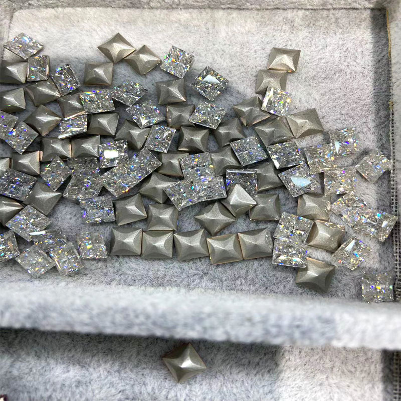 正方6*6百面切锆石镀底美甲钻裸石DIY配件手机壳装饰