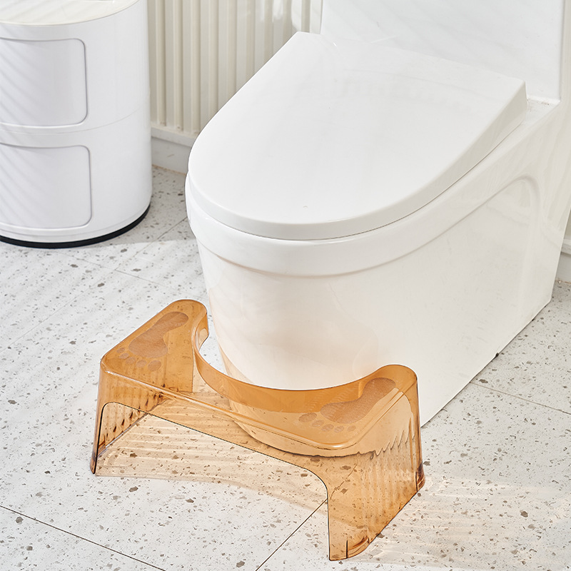 Thickened anti-slip toilet stool for household bathrooms, adult and children's footstool, footrest stool, plastic toilet seat stool