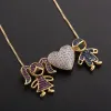 Heartwarming and cute cartoon children pendant necklaces, women's personalized accessories, cross-border wholesale supply Application Scenario