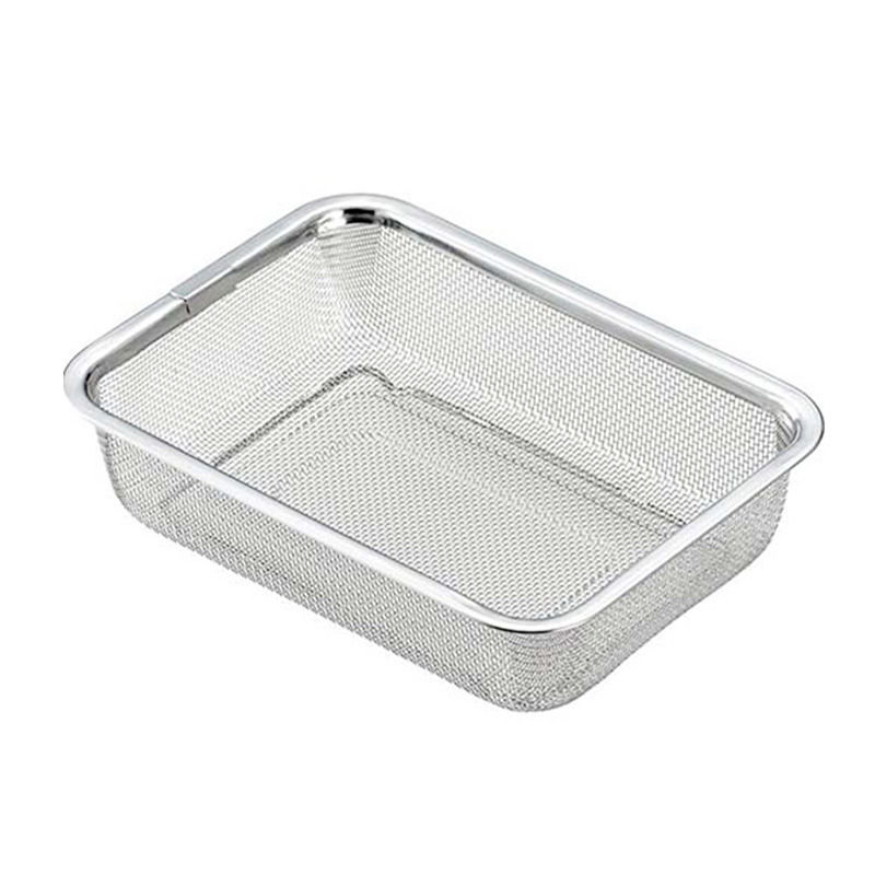 吉川COOKPAL不锈钢厨房保鲜盒沥水篮（小）不锈钢沥水保鲜收纳篮盒详情8