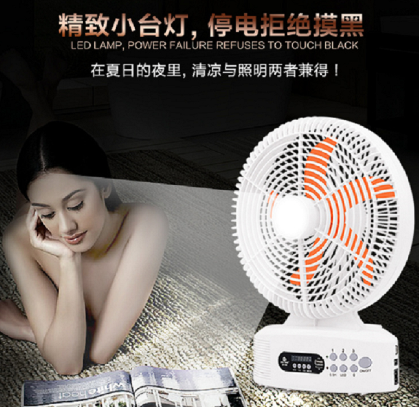 Solar-powered rechargeable 12-inch fan Bluetooth speaker with emergency AC/DC fan and solar panel Application Scenario