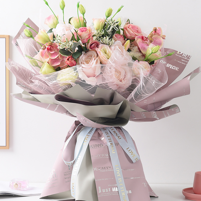 Oya paper English for you Valentine's Day hot stamping paper flower packaging flower gift box gift flower shop package flower paper
