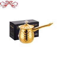 DF99642 Stainless steel milk cup Coffee cup three piece set milk cup Coffee cup Heated milk cup coffee maker DF Trading house