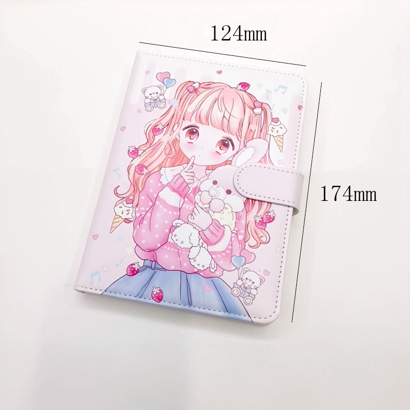 New magnetic buckle journal 520 Leather journal Diary, best friend gift, Sweetheart Girl C Specification image