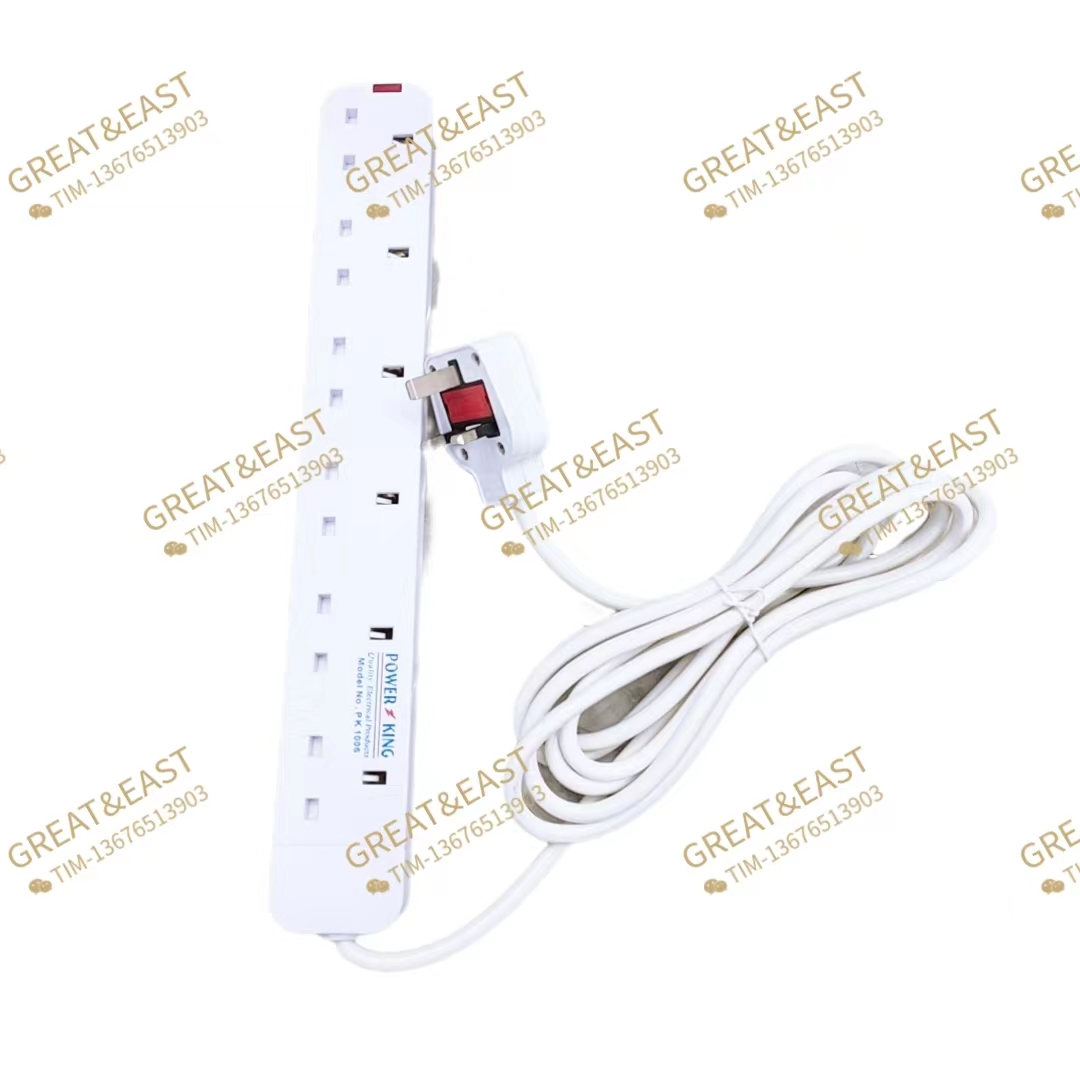 British multi-functional six-position power strip for electrical products Item Picture