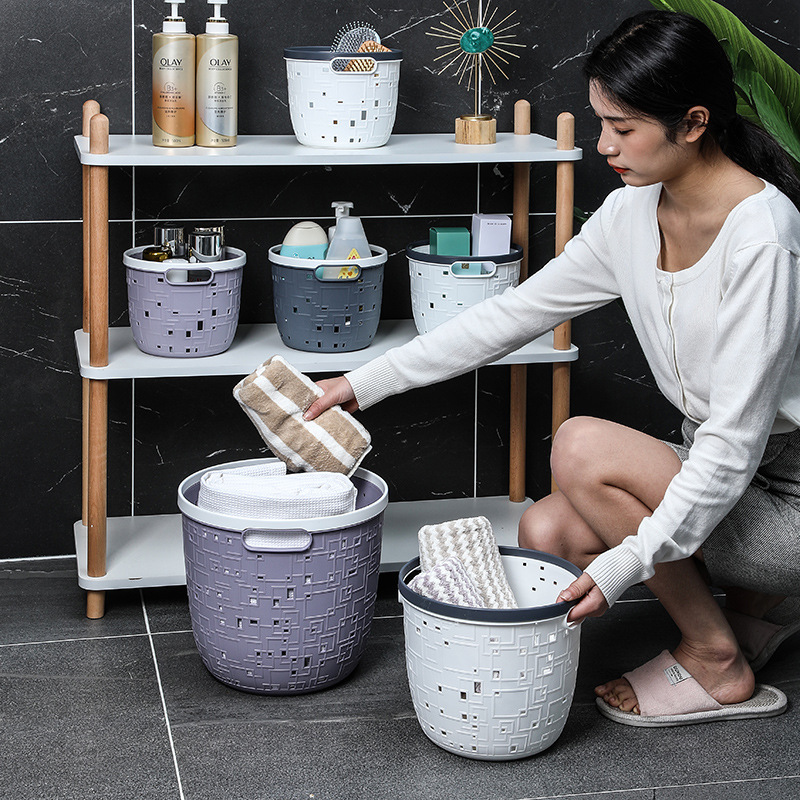 School toy organization and storage basket, plastic PP, bathroom sundries organization and storage basket, hand-held basket