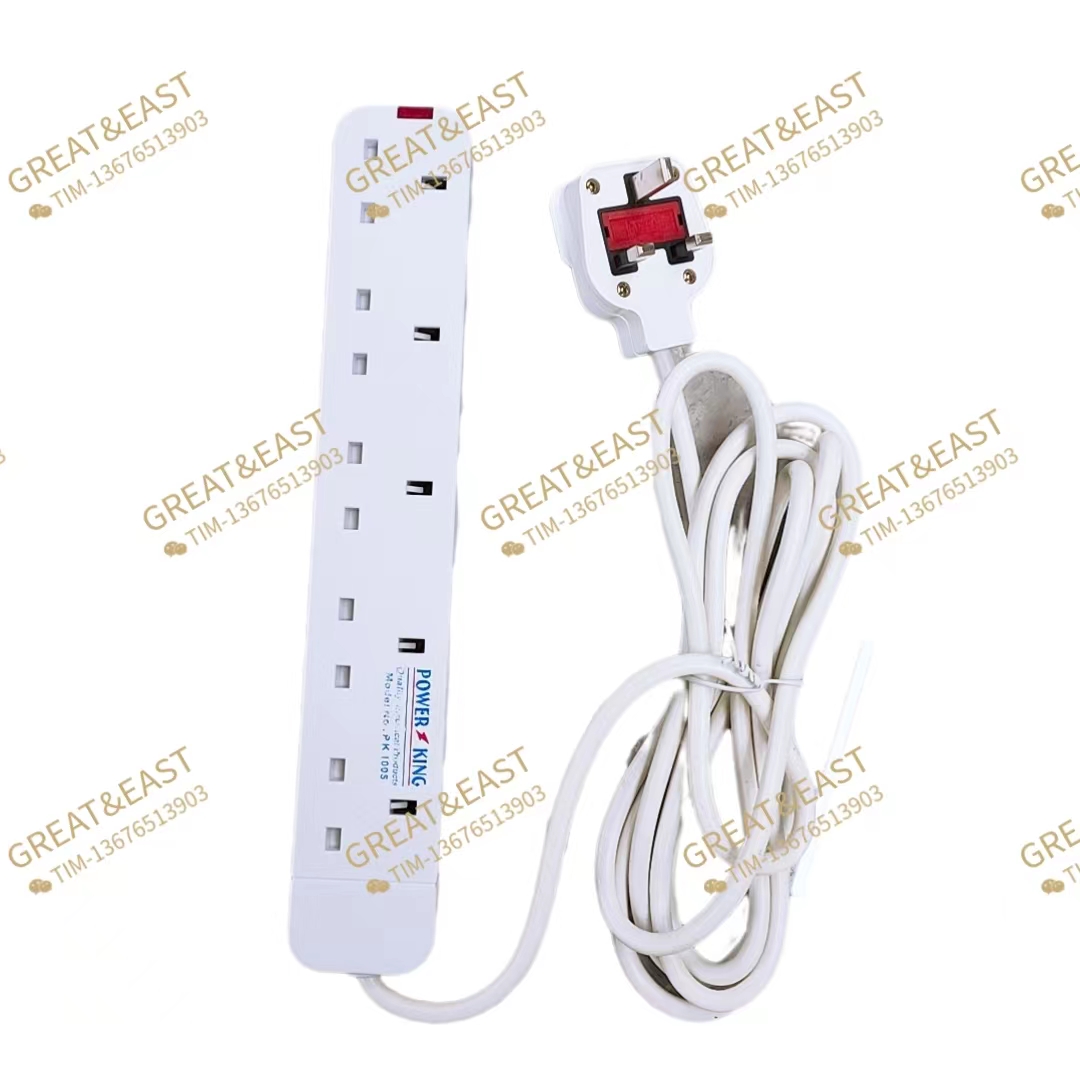 British-style multi-functional five-position power strip for electrical products details Picture