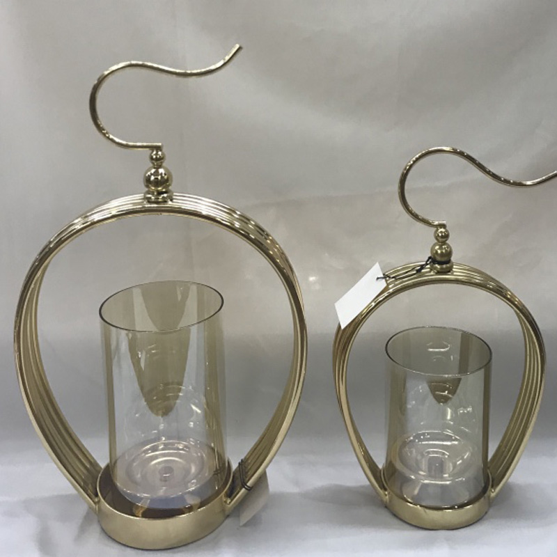 单头玻璃烛台/摆件/浪漫/装饰品细节图