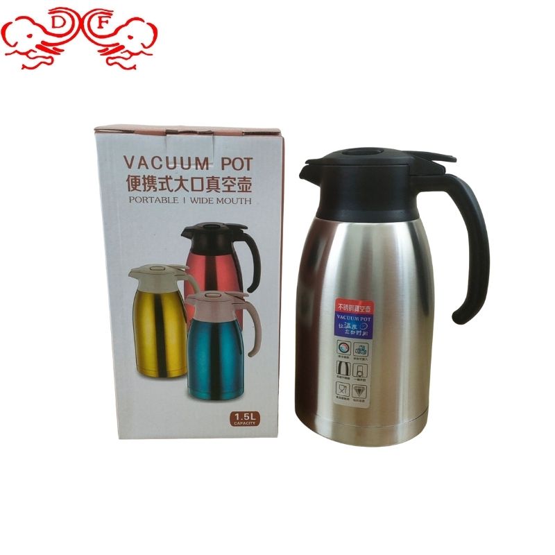 DF99013 Portable large-mouth vacuum insulated kettle, hot water kettle, cold water kettle, coffee kettle, milk tea kettle, kitchen, hotel, DF Trading house details Picture