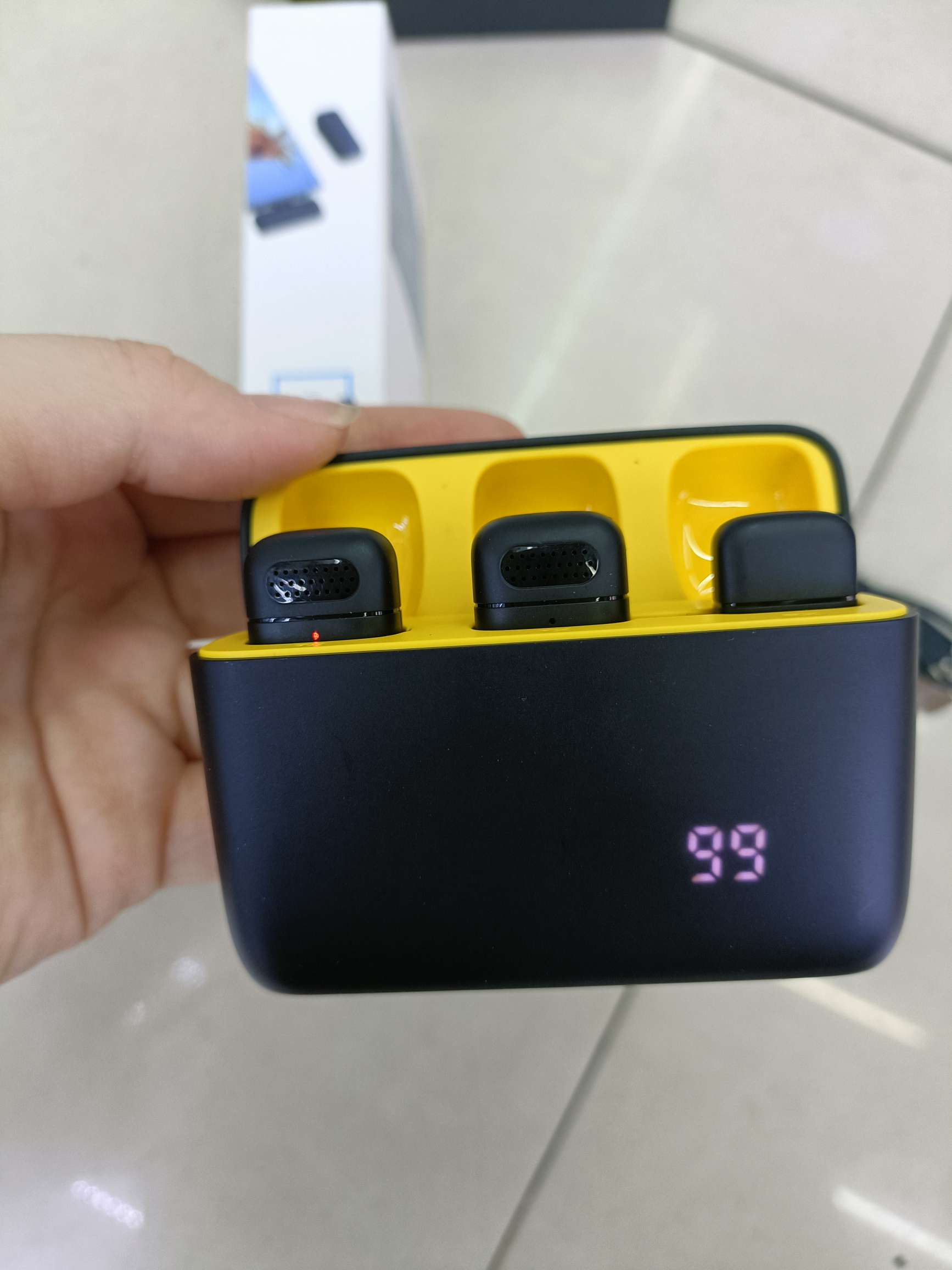 K6一拖二Type-C接口领夹麦克风 数显座舱 座舱充电领夹麦克风详情图8
