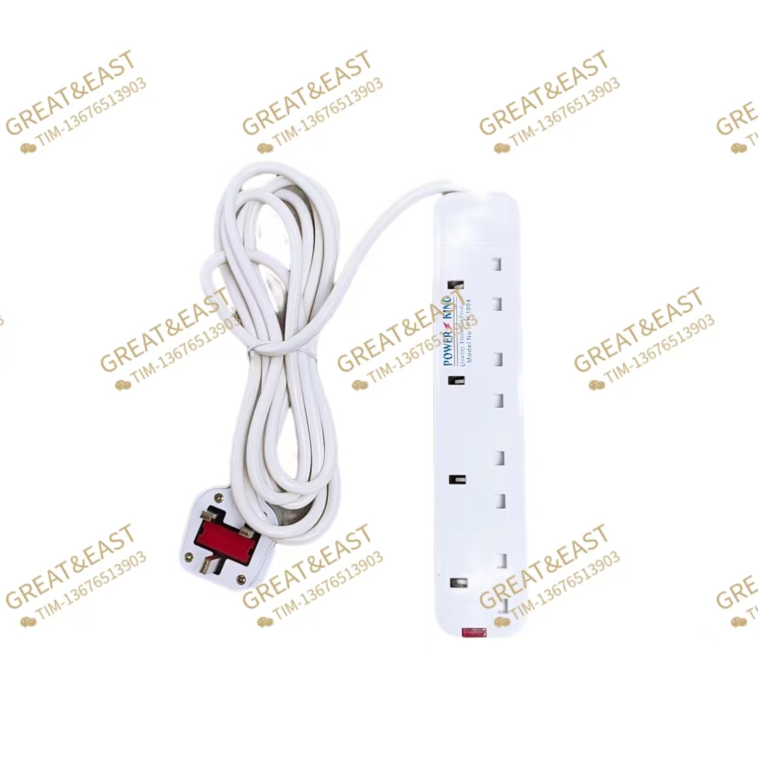 British-style multi-functional four-digit power strip for electrical products Item Picture