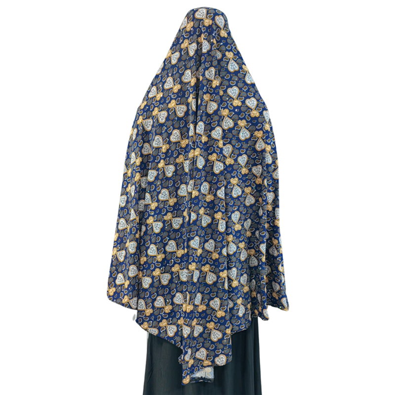 New fashionable and best-selling women's large-sized Muslim headscarves from the Middle East, Europe and America, printed and floral headscarves, daily ethnic style headscarves in large sizes Item Picture