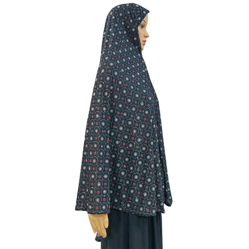 New fashionable and best-selling women's large-sized Muslim headscarves from the Middle East, Europe and America, printed and floral headscarves, daily ethnic style, multiple styles, large sizes, complete color series Item Picture