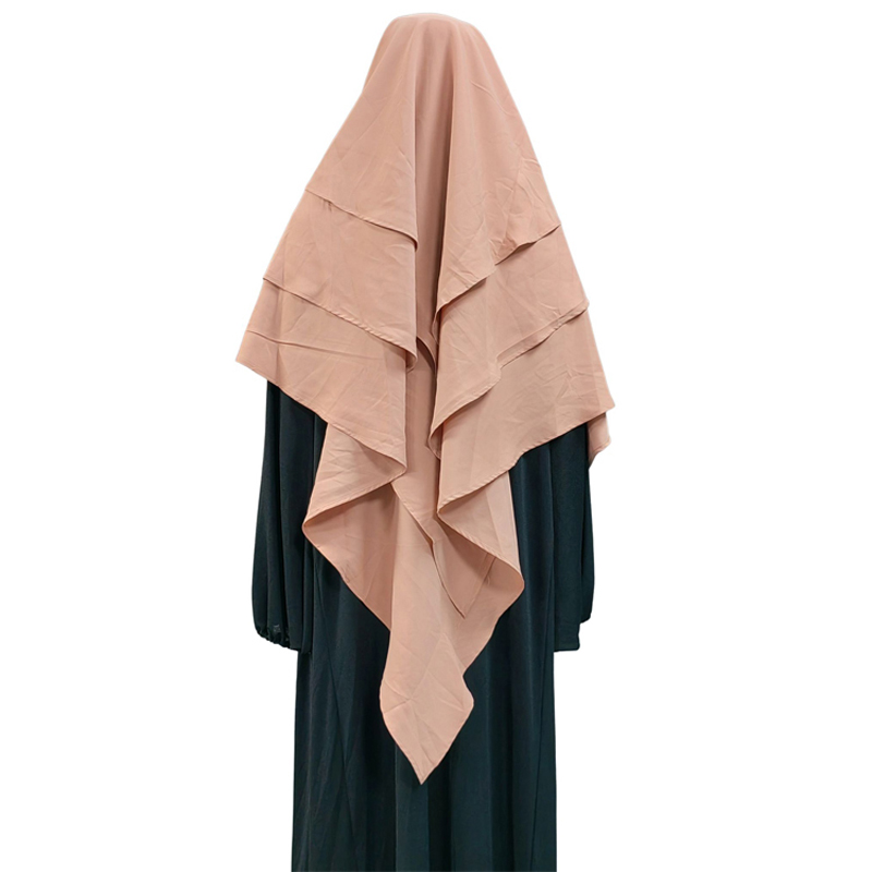 New Cross-Border Factory Direct Sales Multi-Color Female Muslim Pure Color Neda Headscarf Before One After Three Long Fashion Europe And The United States New Headscarf Exquisite Temperament Female Fashion Headscarf Dubai Style Item Picture