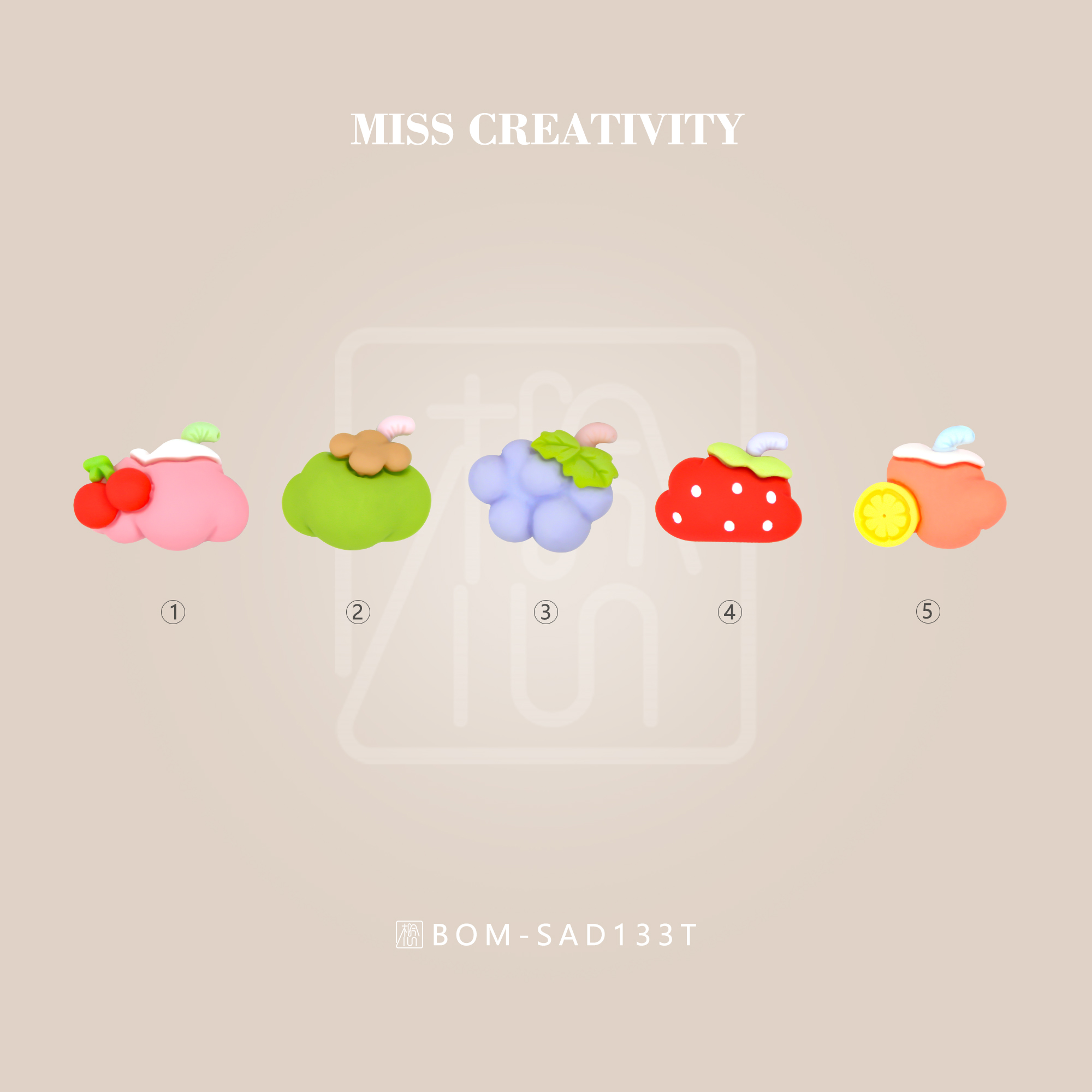 DIY Cute kids Resin Ring Accessories Hair Accessories Headwear Hair tie Clip Accessories Wholesale SAD