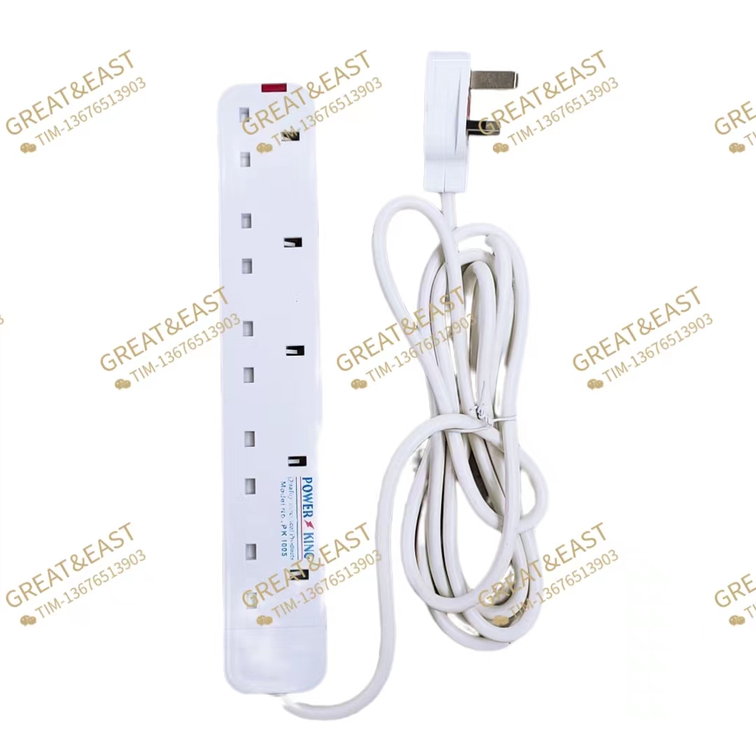 British-style multi-functional five-position power strip for electrical products Item Picture