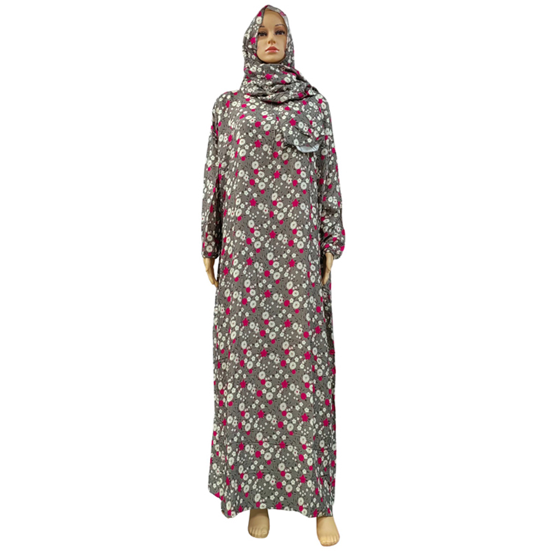 Wholesale of hats, scarves, traditional, fashionable and trendy printed large flower dresses and floral prints across factories in the Middle East, Europe and America Item Picture