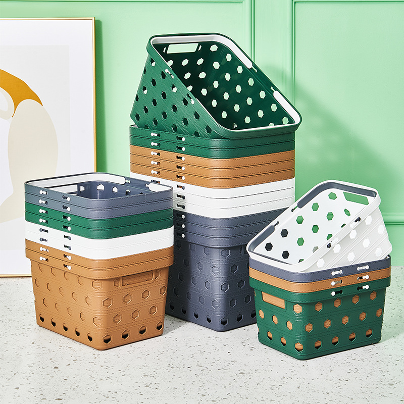 Wholesale of multi-functional storage baskets, plastic PP children's toy organizing and storage baskets, hand-held dirty clothes and sundries organizing baskets Item Picture