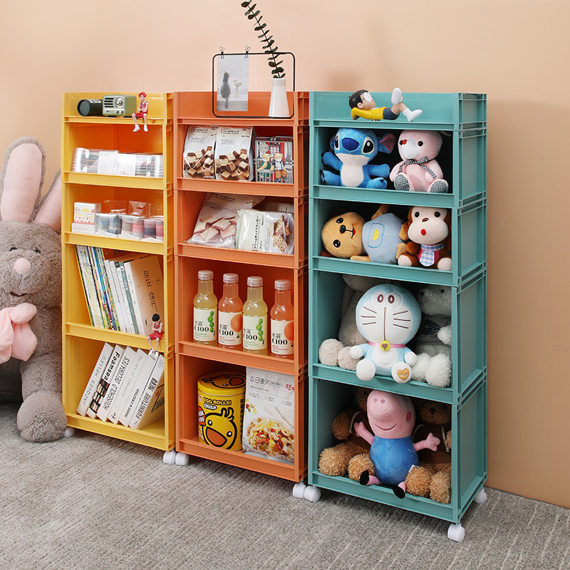 Color Multi-Layer Shelving Plastic Toys Finishing Storage Shelf Living Room Study Book Storage Shelf Manufacturers Wholesale Specification drawing