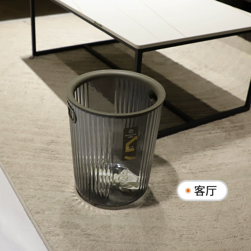X111-2739 Light luxury transparent detachable built-in pressure ring trash can, simple style trash can and paper basket storage detail image 6