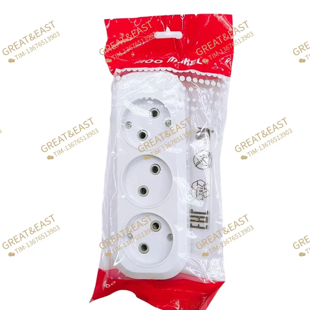 European-style three-position wireless power strip for electrical products Specification image