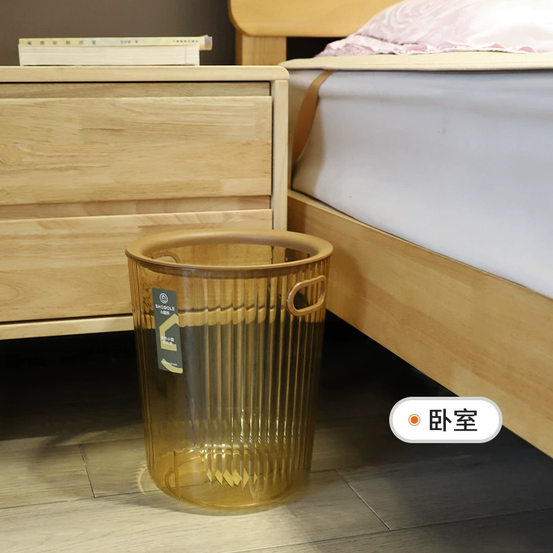X111-2739 Light luxury transparent detachable built-in pressure ring trash can, simple style trash can and paper basket storage detail image 5