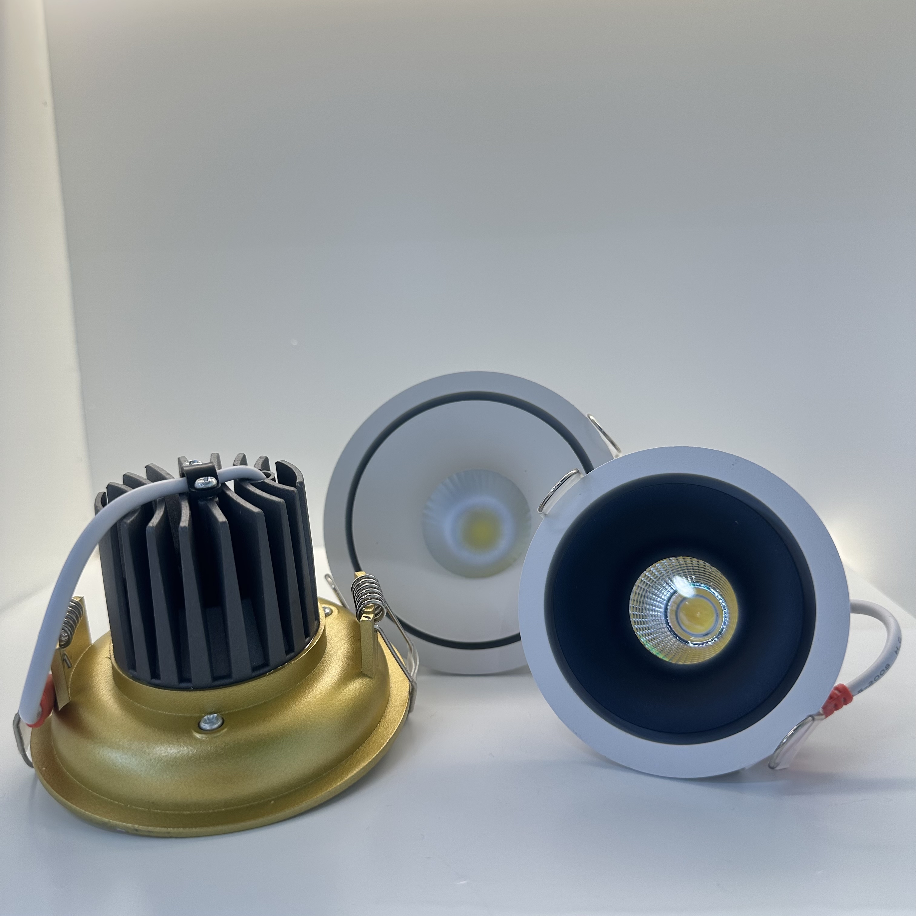 COB downlight LED DOWN LIGHT 3 inches 5 inches gold white matte details Picture