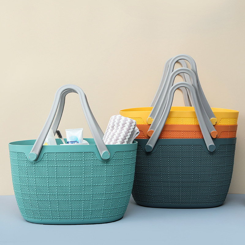 Laundry Basket Portable Portable Grocery Shopping Basket Can Be Stacked With Linen Plastic Storage Basket
