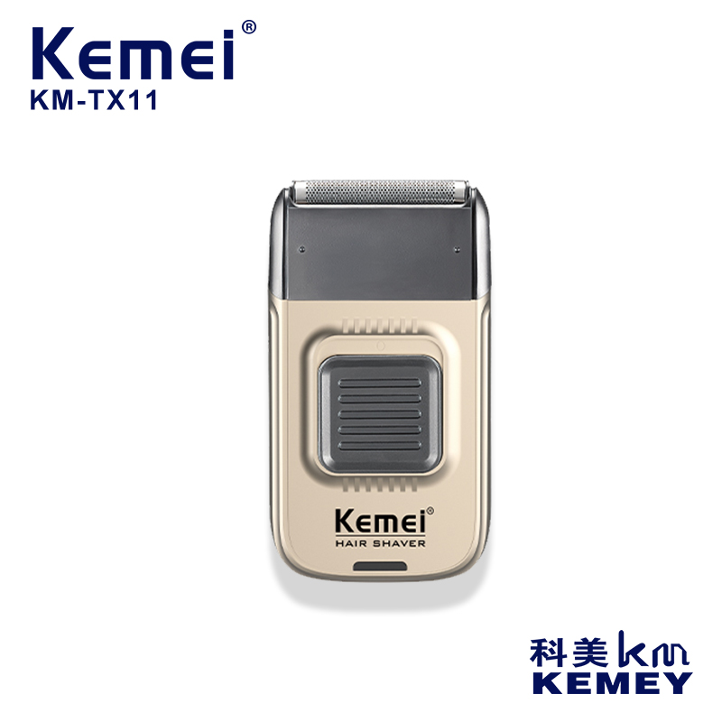 Cross-border manufacturers direct supply Kemei/ KEMEI Razor KM-TX11 Gold and silver USB rechargeable reciprocating KEMEI razor