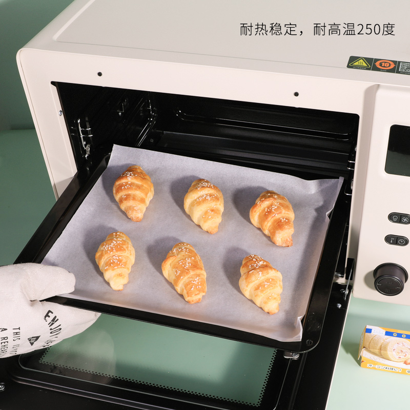 MARUKI日本烘焙硅油纸厨房烘焙吸油膜耐高温一次性吸油纸白色烘焙用具吸油纸详情图3