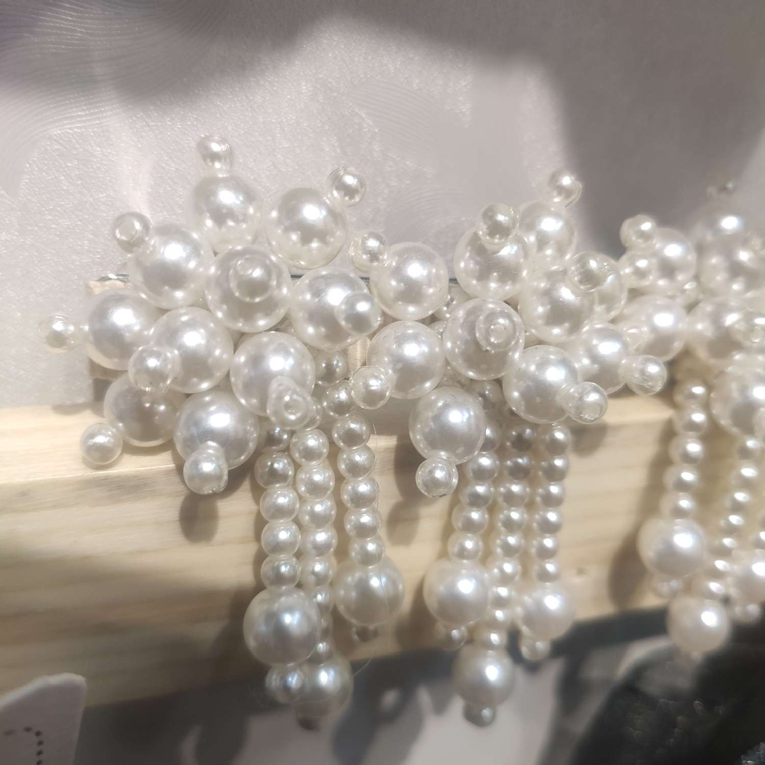 Real Shot Multi-String Pearl Spring Clip Hair Clip Pendant Hair Accessories details Picture