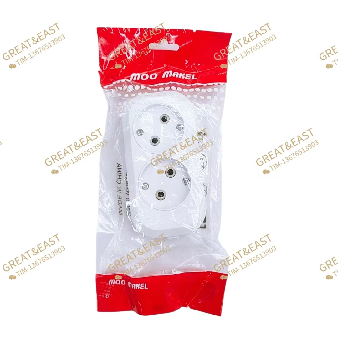 European-style two-position wireless power strip for electrical products