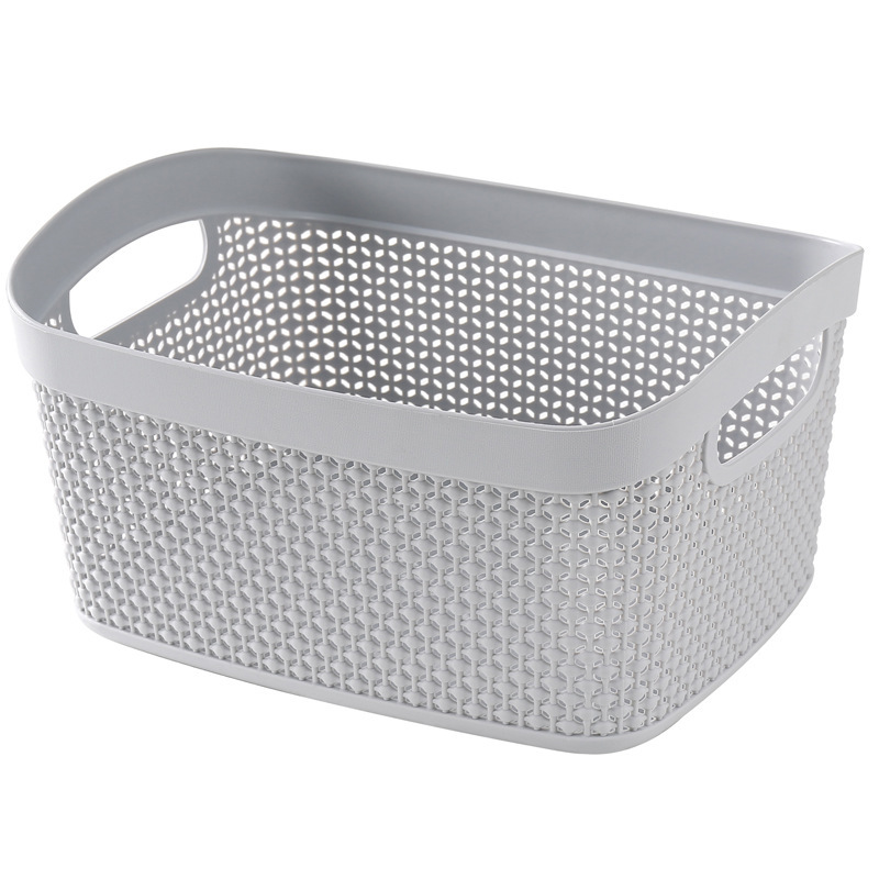 Nordic Plastic Bead Curtain Toy Storage Basket Desktop Storage Basket Kitchen Snack Storage Box Bathroom Bath Basket details Picture