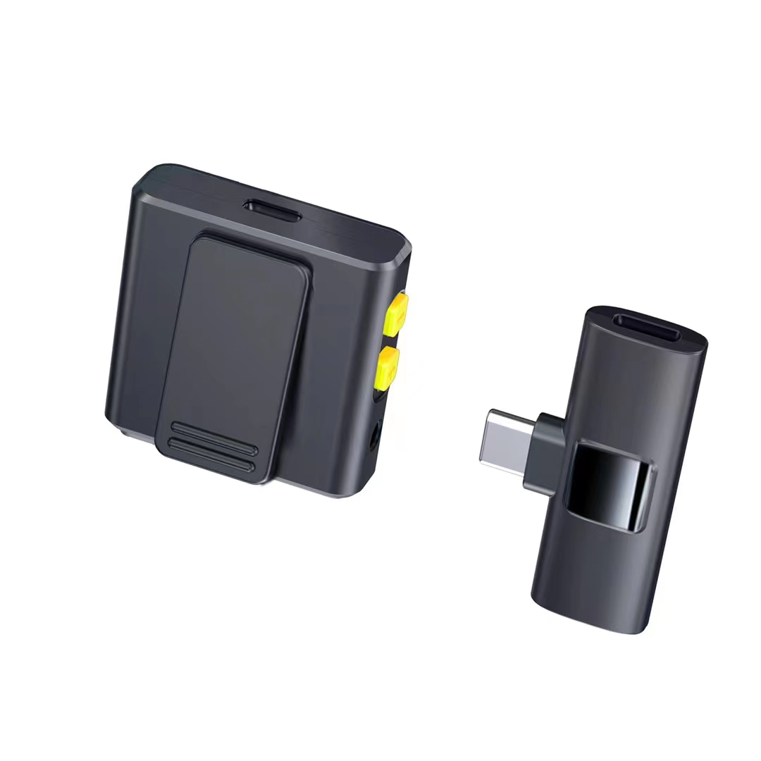 F9 square one-drag one-lapel microphone Wireless microphone Type-C interface/Apple interface detail image 12