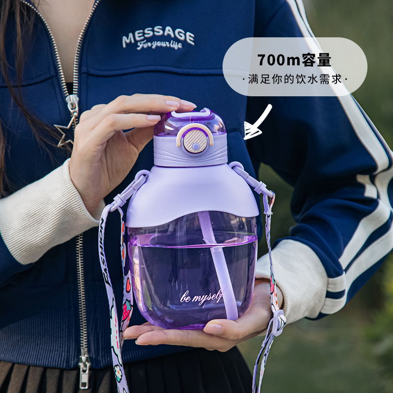 Potbelly Cup Summer Water Cup Large Capacity High Temperature Resistant Female Plastic Tea Cup Female Student Kettle Portable Sports Application Scenario