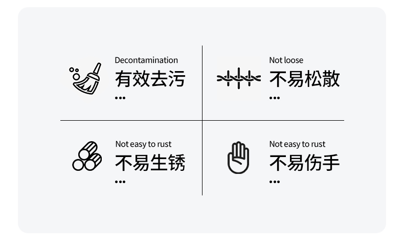 钢丝球清洁球不锈钢锅刷厨房清洁家用洗碗厂家网店外贸货源批发详情6