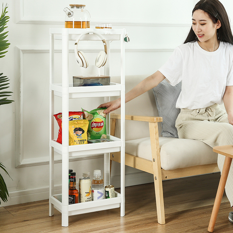 Multilayer Disassembly Storage Shelf Plastic Pp Bathroom Toiletries Storage Shelf Kitchen Seasoning Storage Shelf details Picture