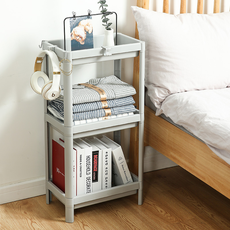 Multilayer Disassembly Storage Shelf Plastic Pp Bathroom Toiletries Storage Shelf Kitchen Seasoning Storage Shelf Specification drawing