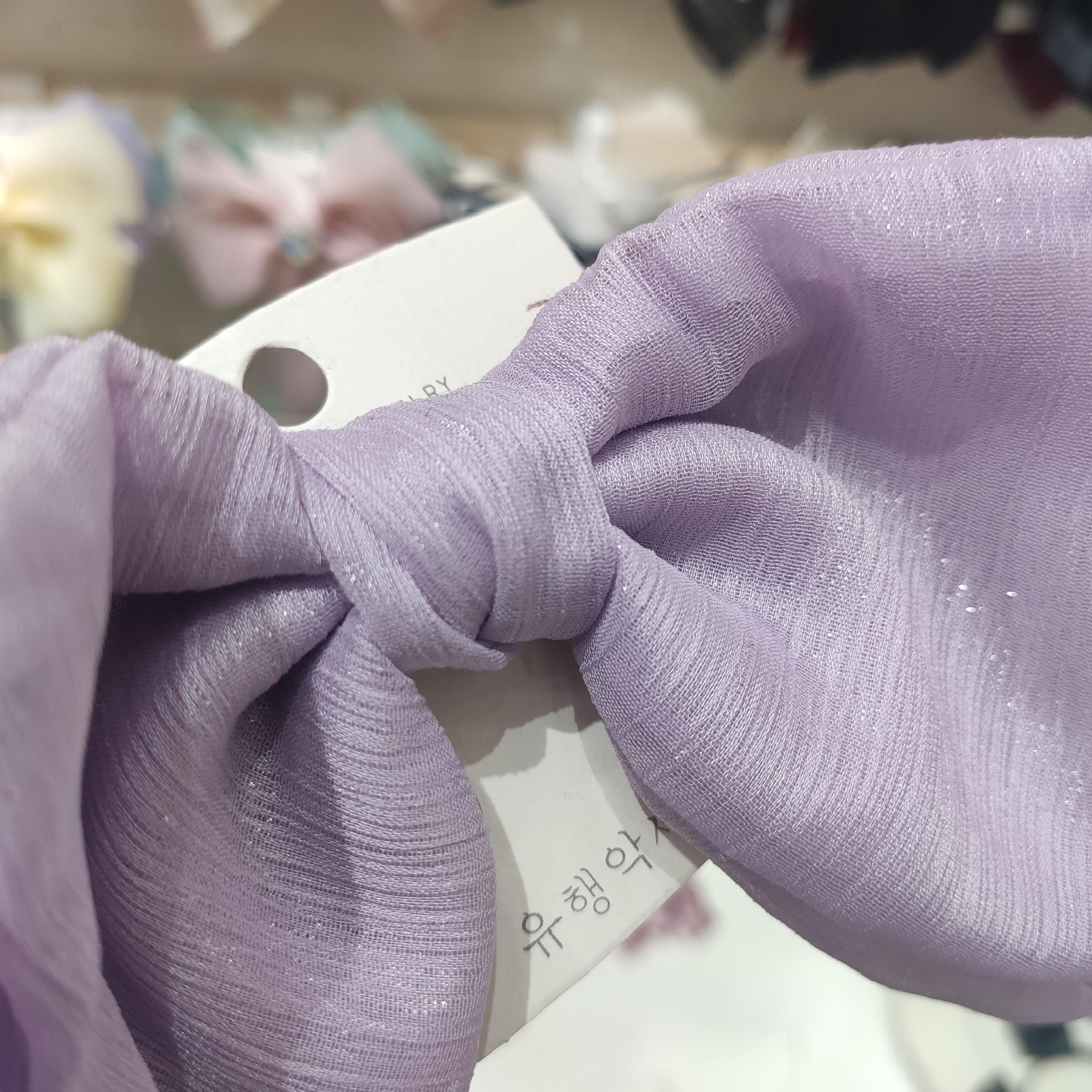 Real Shot Double Layer Purple Pendant Bow Hair Clip Spring Clip Hair Accessories Headdress Accessories Item Picture