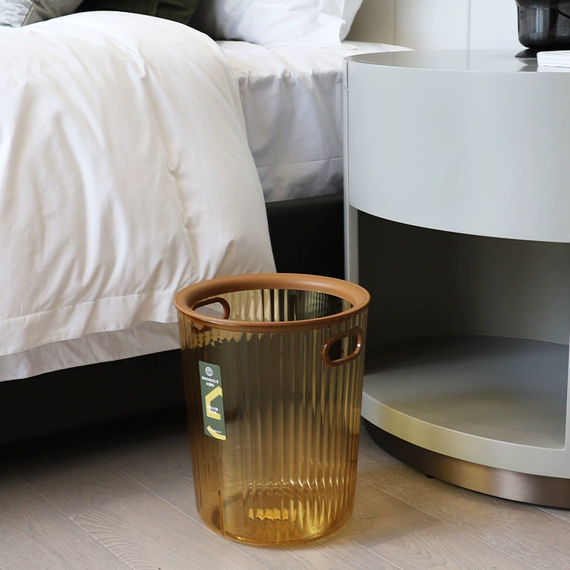X111-2739 Light luxury transparent detachable built-in pressure ring trash can, simple style trash can and paper basket storage detail image 11