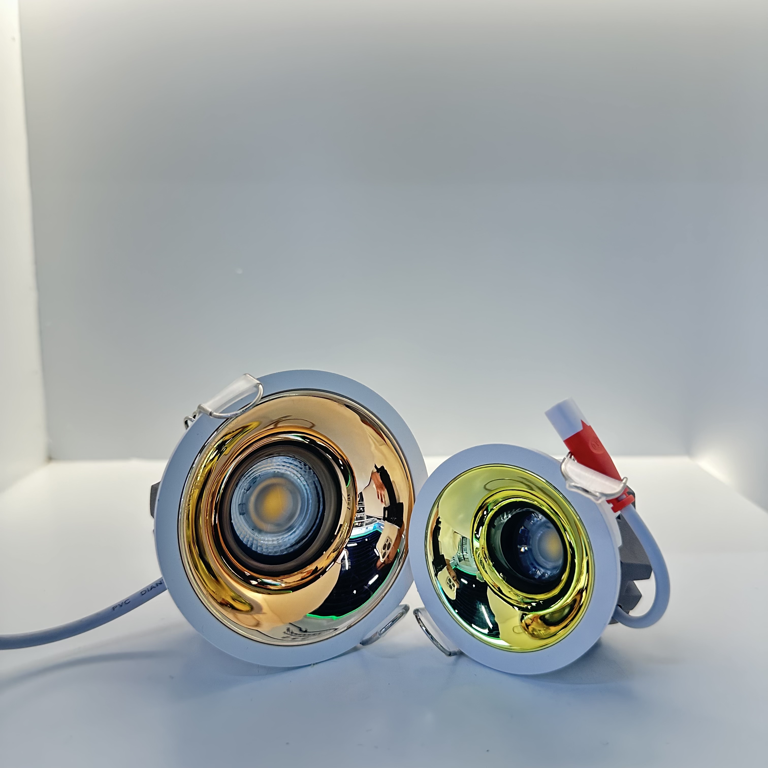 COB downlight LED DOWN LIGHT 3 inches 5 inches black gold reflective Specification image