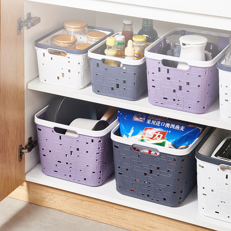 Laminated Plastic Storage Basket Children's Toys Organizer Box Kindergarten Clutter Organizer Box Basket Specification drawing