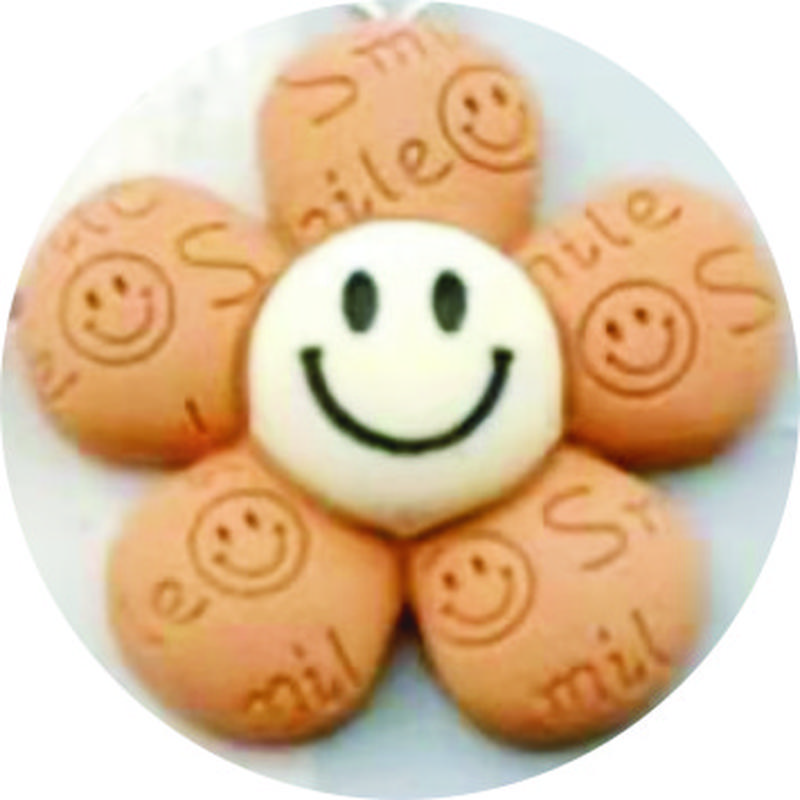 Children's Internet celebrity accessory brooch 5819, handcrafted leather rope, cartoon patch material, wholesale three-dimensional hair rope