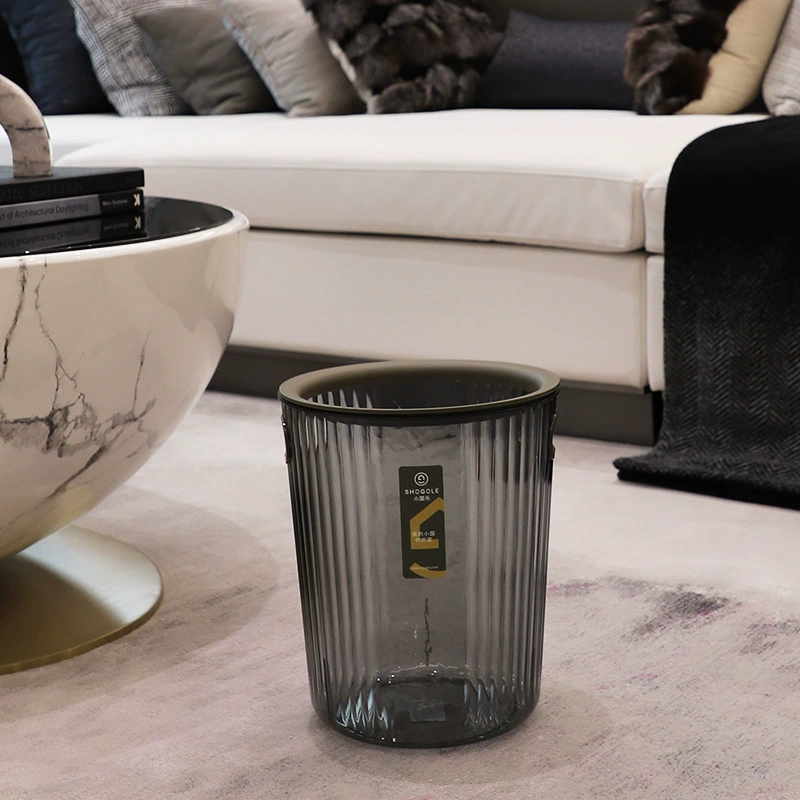 X111-2739 Light luxury transparent detachable built-in pressure ring trash can, simple style trash can and paper basket storage detail image 7