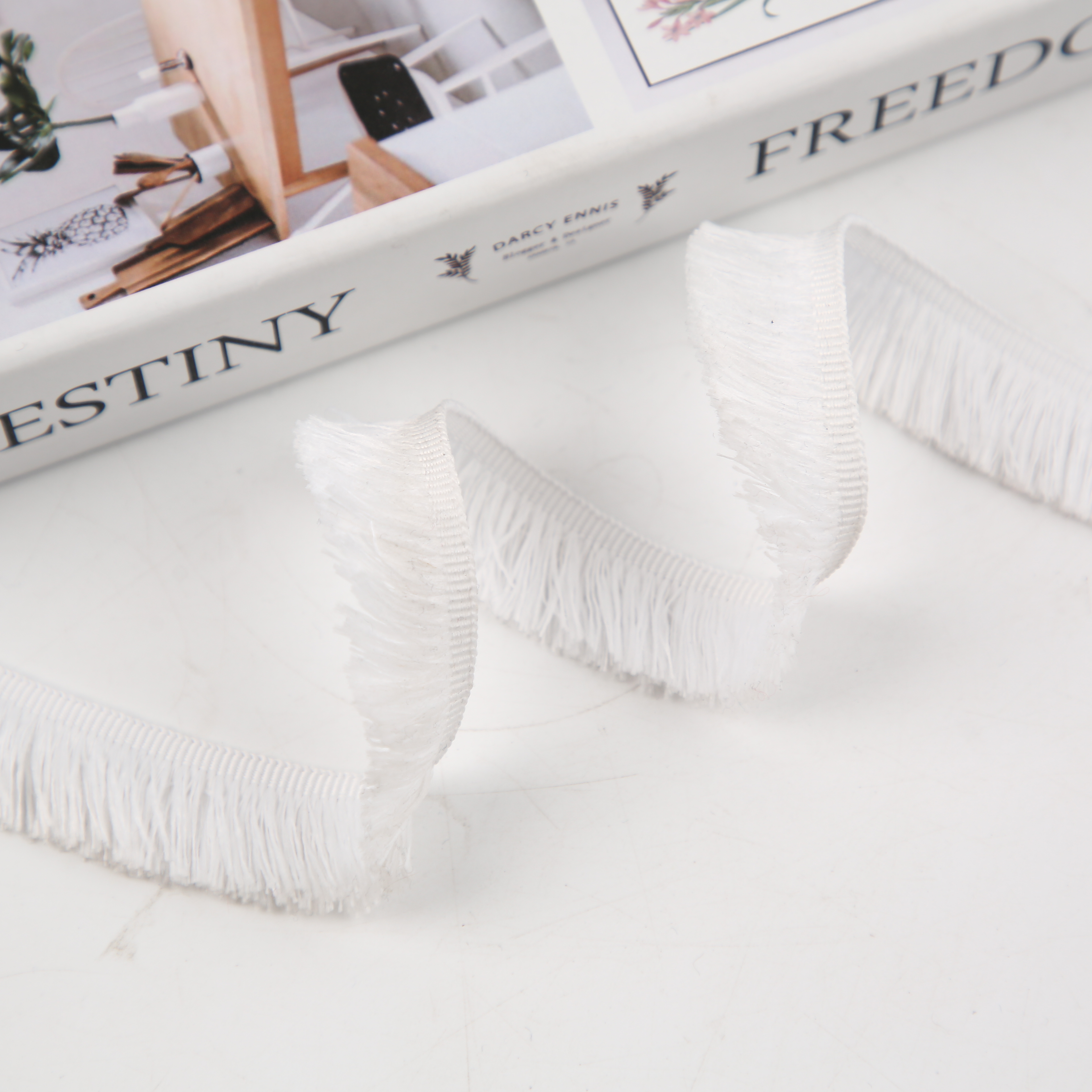 1.5Cm One-Way Ruffled Elastic Lace Wooden Ear Lace Elastic Band Wedding Dress Ribbon Accessories details Picture